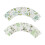 White paper cupcake wrappers with eucalyptus print, 25pcs 4