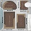 Ensemble de tapis de bain antidérapant et absorbant en polyester, 4 pièces 1