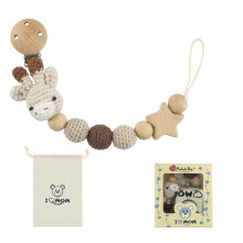 Animal-shaped pacifier holder clip for babies, 1 piece