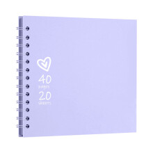 Purple wedding scrapbook album handcrafted 1 piece