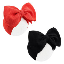 Halloween baby headbands with orange black cheer bows
