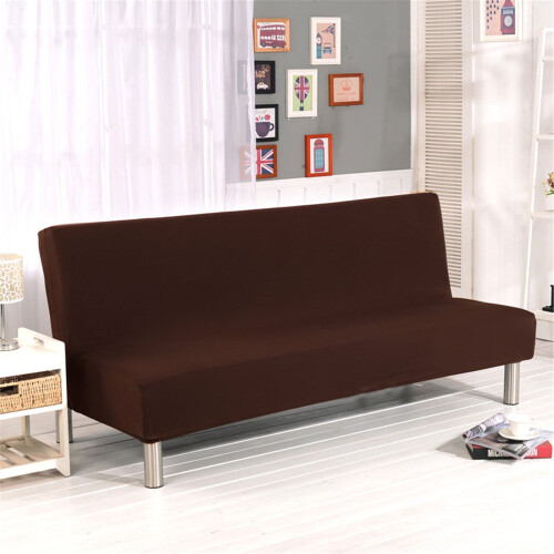 Housse de futon extensible, taille standard, douce, sans manches, jacquard élastique