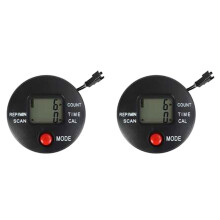 2X Multifunctional Gym Essential Stepper Counter Monitor for Exercise Bike Track Your Performance