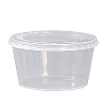 Tasses à soufflé avec couvercles 120 ml (4 oz) - Lot de 50 - Hermétiques et empilables