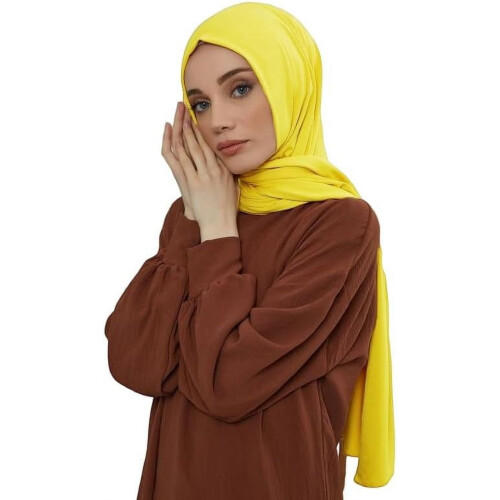 Sciarpa Hijab in Jersey da donna, morbida e lunga