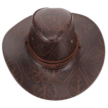 Chapeau de cowgirl unisexe marron foncé, accessoire de mode
