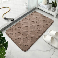 Tapis de bain absorbant et antidérapant, épais, doux et à séchage rapide