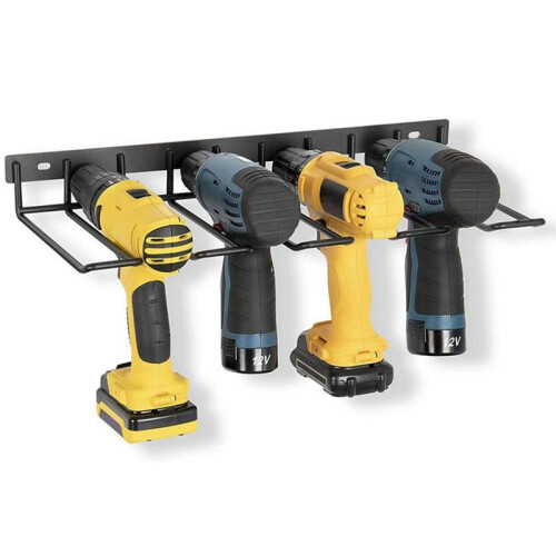 Wall-Mounted Tool Storage Rack Tool Rack Electric Drill Rack Wrench Tool Workshop Screwdriver Storage Rack 1