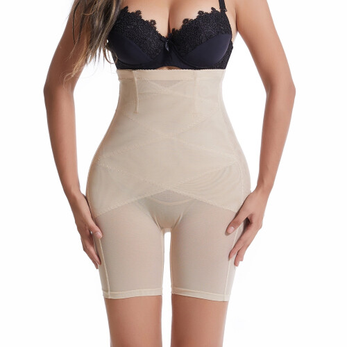 Short gainant taille haute pour femme