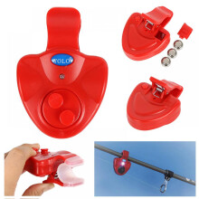 Fishing Bite Alarm with LED Lights Clip-On Rod Bell 1PC