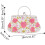 Γυναικείο τσαντάκι clutch με φλοράλ χάντρες και αποσπώμενη αλυσίδα 4