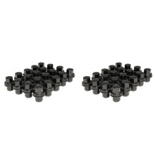 40X Czarne Nakrętki z Końcówkami M14X1.5 Pasują do Kół Land Sport HSE LR3 LR4 LR2