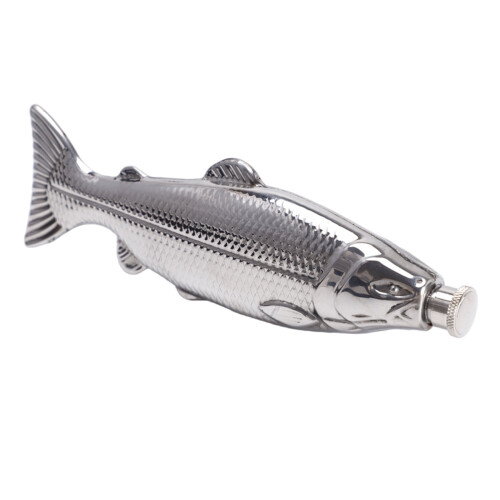 Fiskformad vinflaska 304 rostfritt stål 5 oz