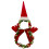Beleuchteter Weihnachtskranz mit Lichterkette und Schneeflocken 1