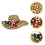 Vintage rhinstensbroche til kvinder, legering og perle, 3