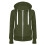 Women's Hooded Sweatshirt Olive Green M 1