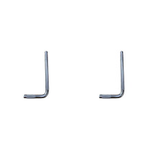 2X Drum Clamp Extension Bracket Cowbell/Cymbal Stacker Suspension Clamp Small L Rod Expansion Rod