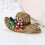 Vintage rhinstensbroche til kvinder, legering og perle, 6