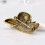 Vintage rhinstensbroche til kvinder, legering og perle, 7