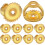 18K Gold-Plated Round Earring Backs 12 Pcs 1