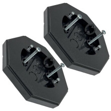 4Pack Siding Mounting Block 8161,Vertical Siding Lamp Octagon Mounting Kit with Built-in Box for Outdoor Smooth Flat
