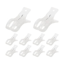 20er-Pack Große Ballonbogenklammern, Transparenter Kunststoff-Hintergrund, Federklammern, 8,9 cm, Robuster Clip für Ballonbogen-Set