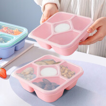 Bentobox för snacks, återanvändbar med 5 fack