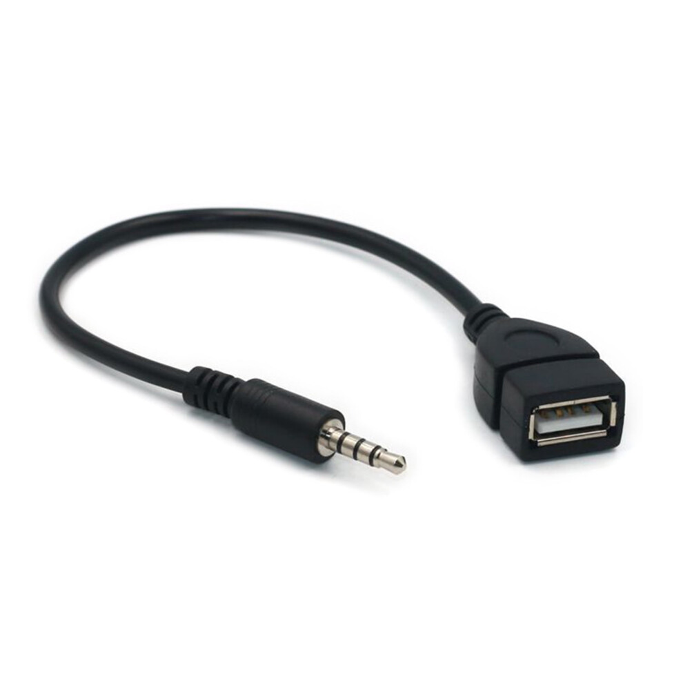 3.5Mm Aux To Usb Otg Adapter Cable For Car Music And U-Disk 975221271105