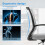 Office Chair Black Mesh Adjustable Height Armrests Foot Ring 5