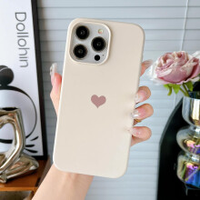 Silikonhjärtfodral till iPhone 15Pro Max – Sten