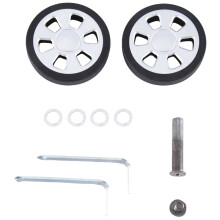 2 Set 60x11mm Luggage Wheel Replacement Wear Resistant PU Caster Suitcase Replacement Wheel Luggage Double Wheel 8mm