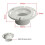 For  385345892 3inch Socket Floor Flange Use for Mount /SeaLand Gravity Discharge Toilets Replacement 6