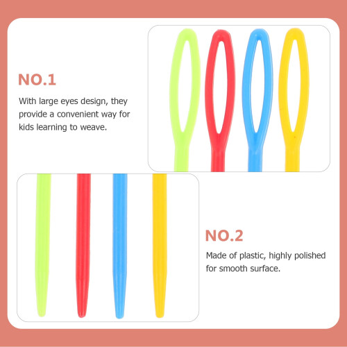 Ace de cusut din plastic pentru copii, 40 buc, 7 cm și 9 cm 2