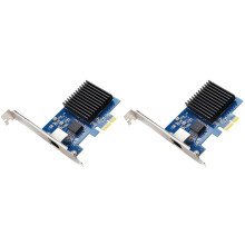 2X 10Gb PCIe NIC Network Card Single RJ45 Port RTL8127 Chip PCI- Express X1 Vision Acquisition Card for Win10/Win 11