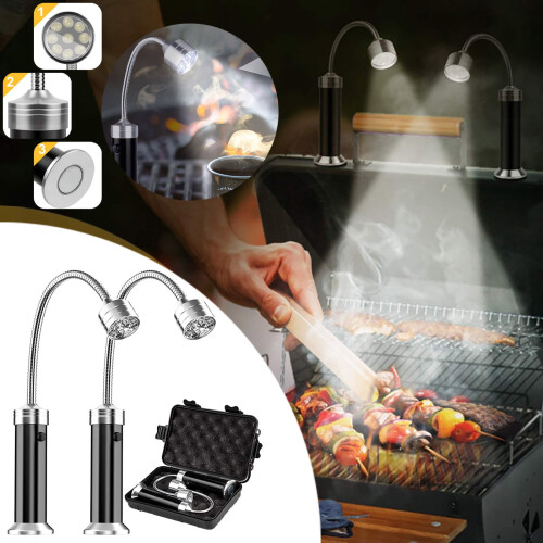 BBQ Grill Light with Magnetic Base and Flexible Gooseneck 2