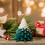Navy Christmas Tree Taper Candles Scented Wax 12 Pack 1