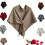 Women's Solid Color Shawls, Wraps Knitted Shawls(Khaki) 1