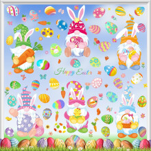 Easter Window Clings Set Glass-Compatible Spring Decor