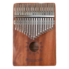 Thumb Piano 17-Key Mahogany Finger Mbira for Kids