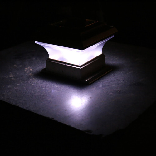 Solar Post Lights Outdoor Decorative Cap 1 Pack