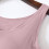 Regata feminina rosa com sutiã embutido e ajustável. 3