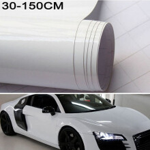 Car vinyl wrap film gloss white 30x150 cm