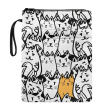 Retro Bible Case Bag, 11.4 Inch X 8.66 Inch Polyester Carrying Book Case Book Organzoer Holder Bible Carrying Case with Lightweight, Gift for Friend