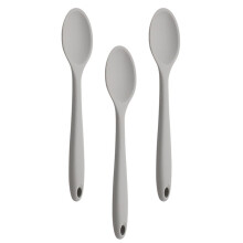 Silicone Spoons Light Grey 3 pcs