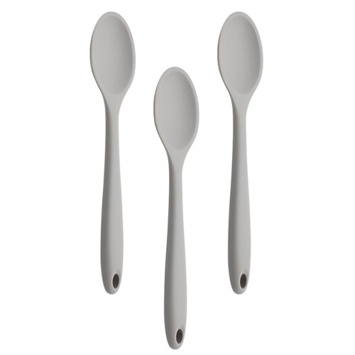 Silicone Spoons Light Grey 3 pcs