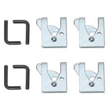 ibasenice Pet Cage Touch Lock Easy Install Appearance Double Gate Lock For Pet Cages