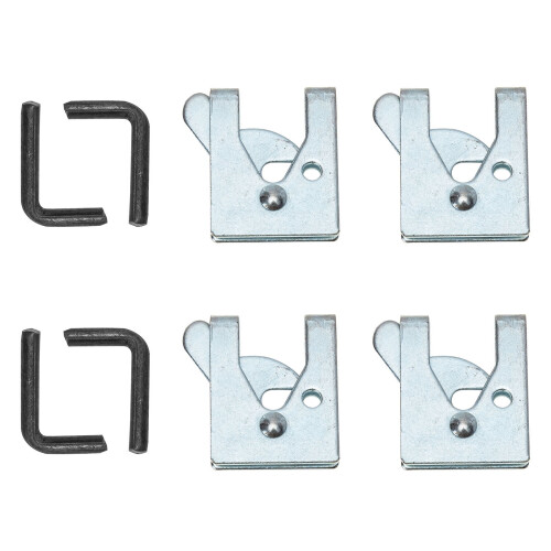 ibasenice Pet Cage Touch Lock Easy Install Appearance Double Gate Lock For Pet Cages