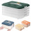 4-Layer Dumpling Freezer Case, Stackable Plastic Fridge Organizer with Lids – Compatible with Standard Refrigerators 1