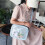 Borsa a tracolla da donna in PVC trasparente, stile giapponese. 5