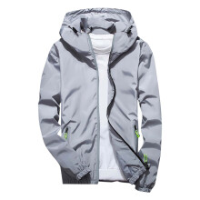 Men's & Women's Casual Hooded Zipper Jacket – Lightweight Water-Resistant Windbreaker for All Seasons, Compatible with Winter Use